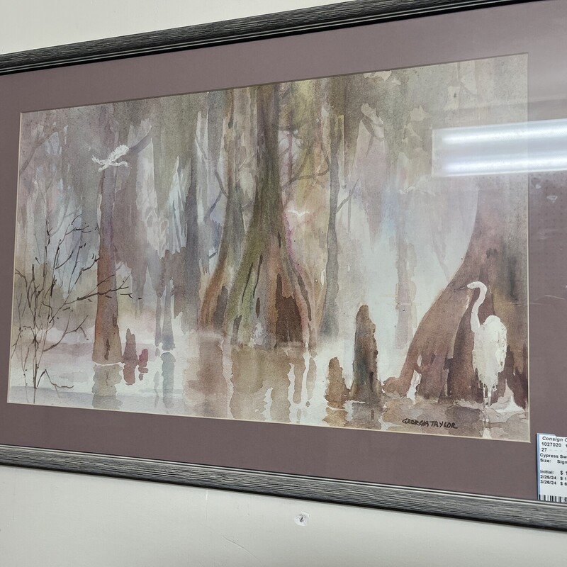 Cypress Swamp Watercolor