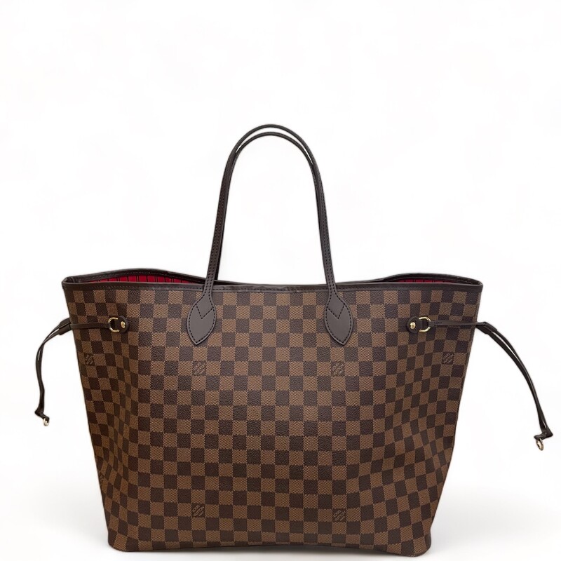 Louis Vuitton Damier Neverfull
Coated Canvas
Red Interior
Like New
Year: Microchip

Size: GM
Dimensions:
15.7 x 13 x 7.9 inches
(length x Height x Width)