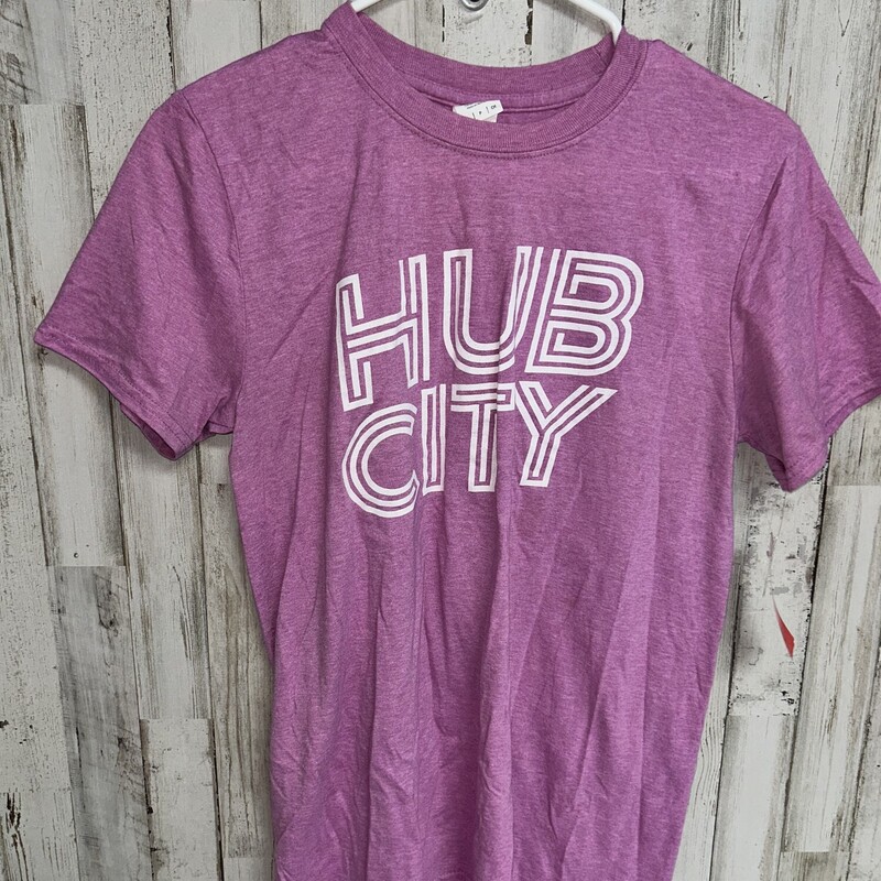 S Purple HUB CITY Tee, Purple, Size: Ladies S
