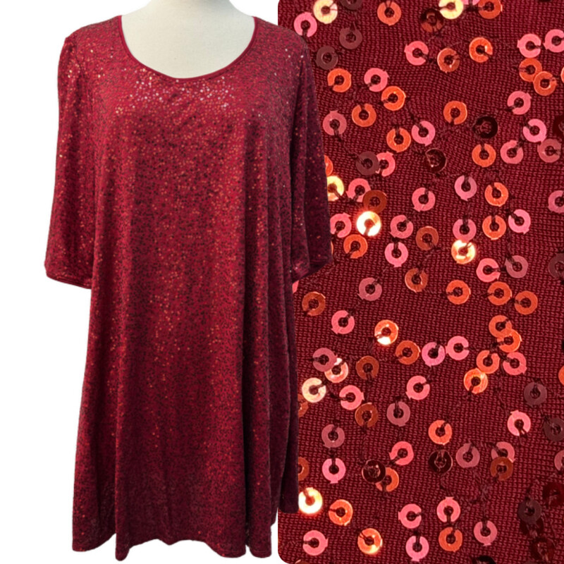 Eileen Fisher Silk and Sequin Tunic
Ruby
Size: XL