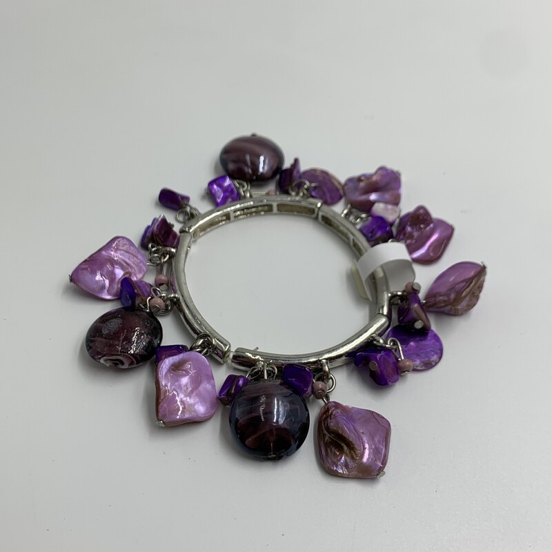 Bracelet Shell, Purple, Size: None