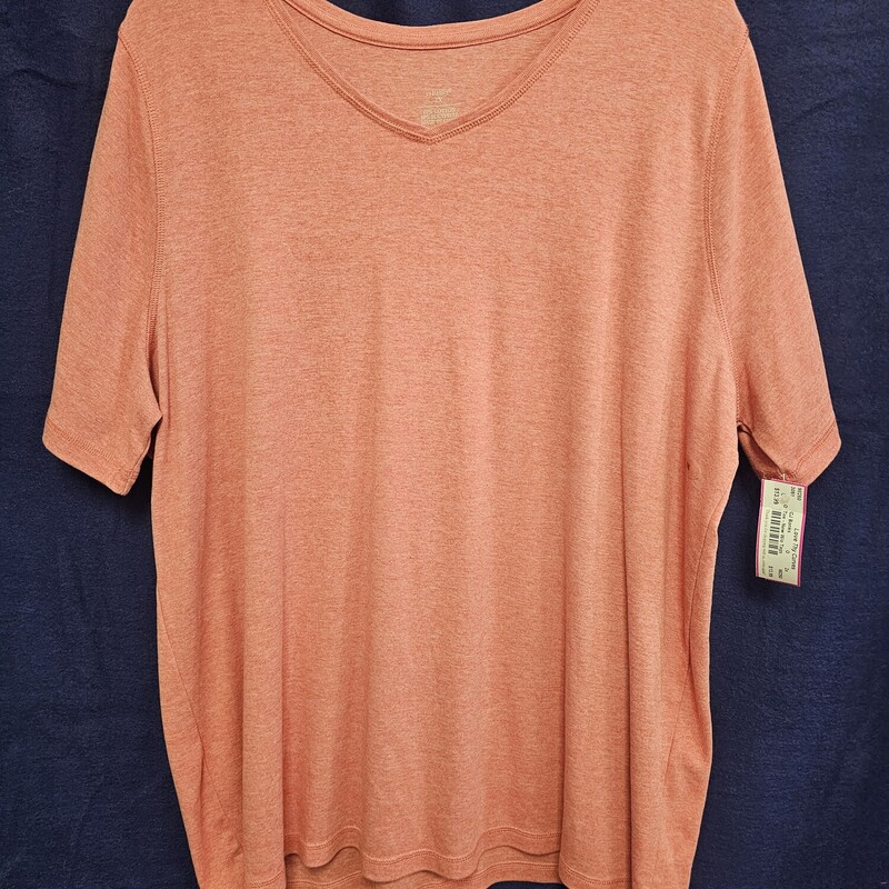 Short sleeve tee in orange - new without tags.