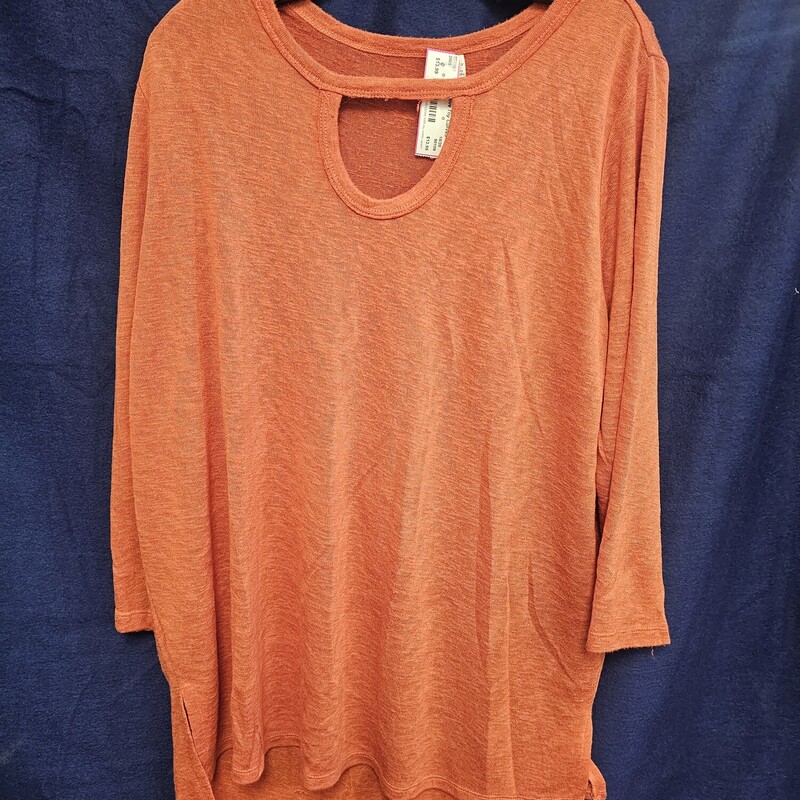 Half sleeve and super light weight orange sweater