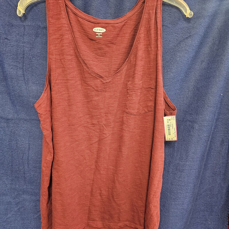 Tee knit material tank in a pink salmon color.