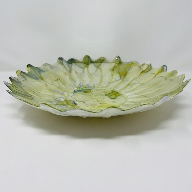 Decorative Bowl  Marble Effect<br />
Lime & Emerald