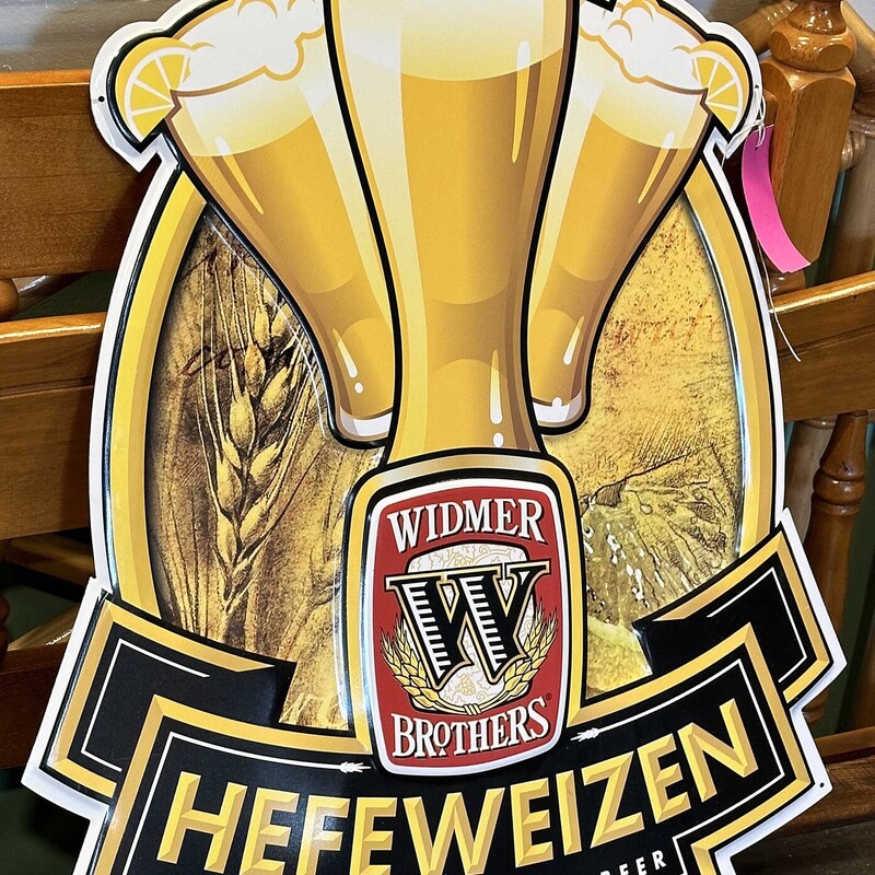 Hefweizen Tin Beer Sign