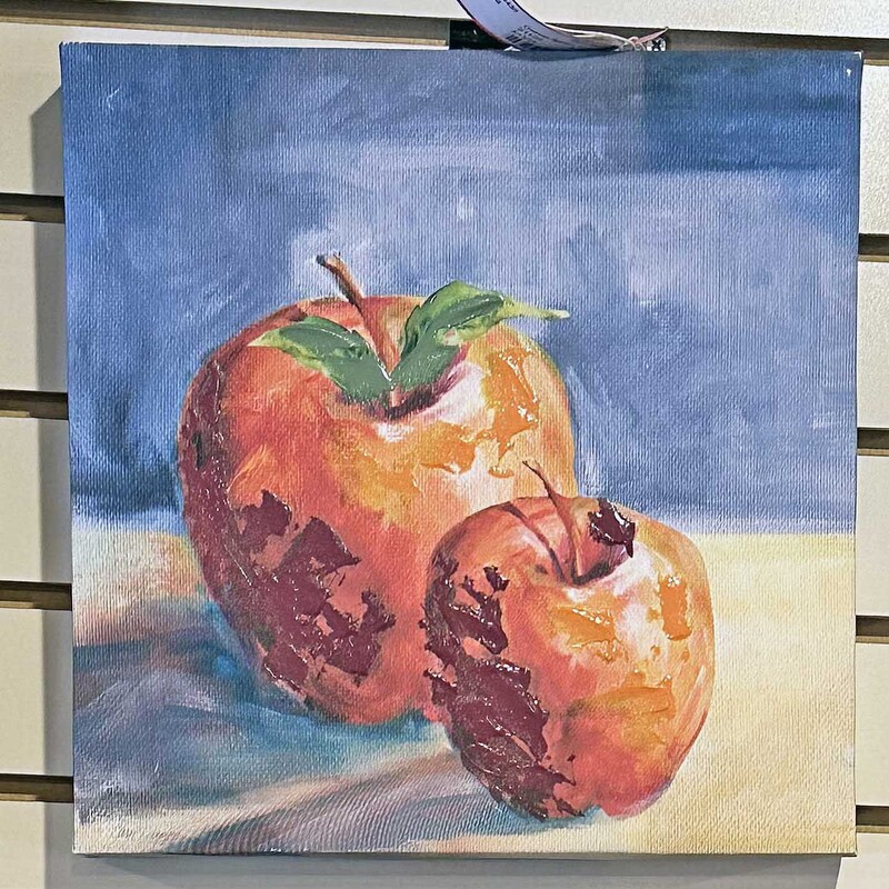Canvas Apples 12 In Sq