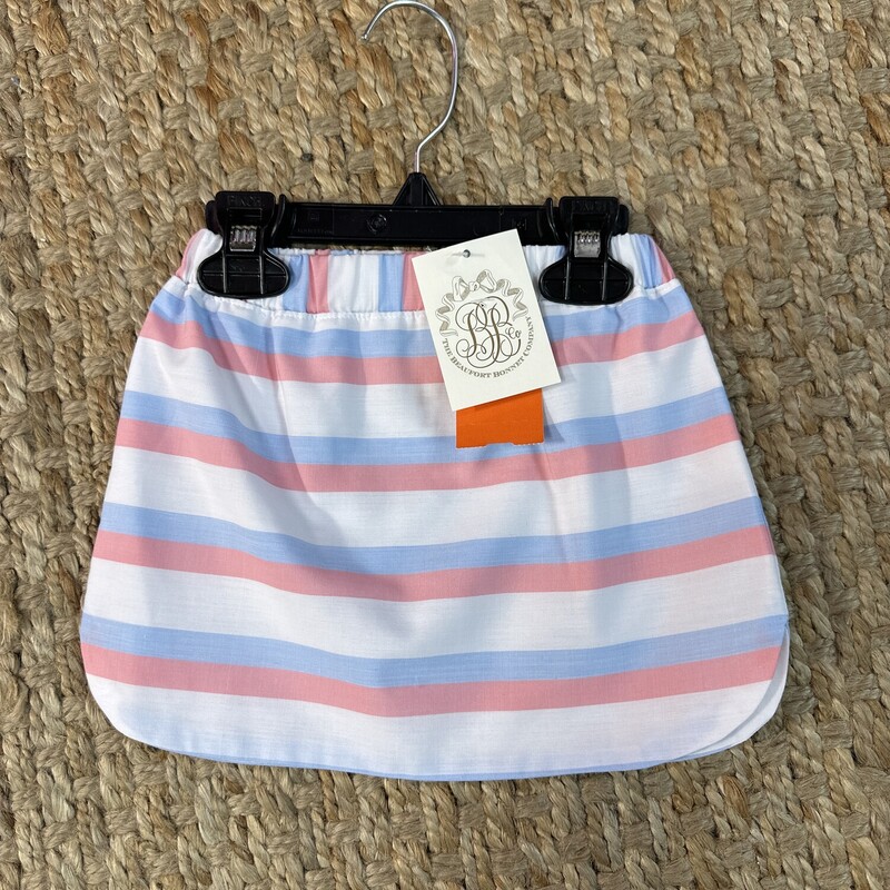 Beauford Bonnet Skirt, Wht Pink, Size: 3