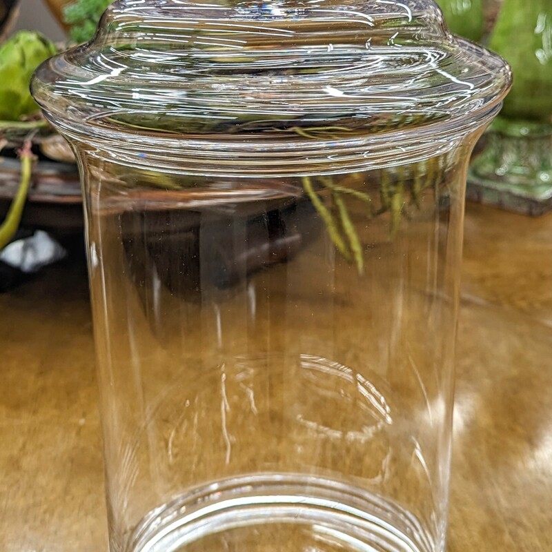 Tall Glass Jar With Lid
Clear'
Size: 7 x 16H
