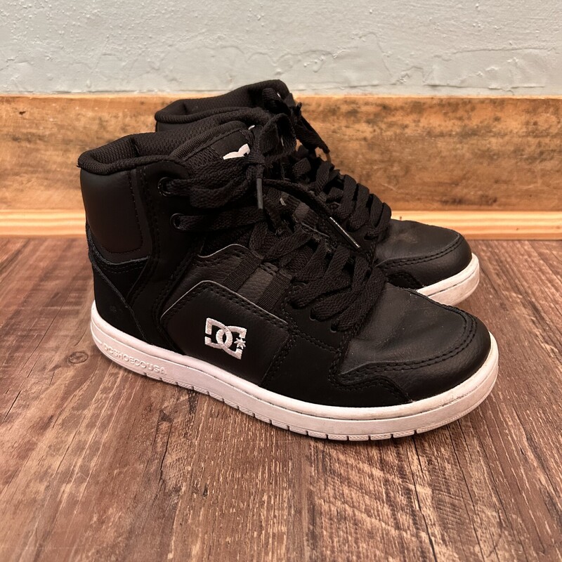 DC High Top Sneakers, Black, Size: Shoes 2