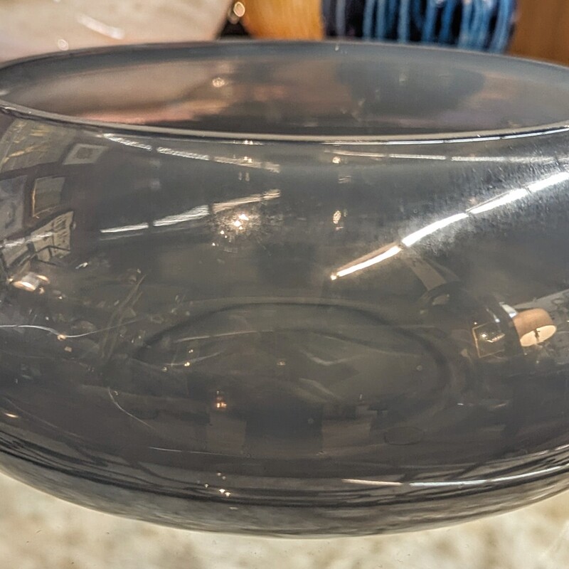 Ballard Designs Low Glass Bowl
Smoke Gray Size: 9 x 3.5H