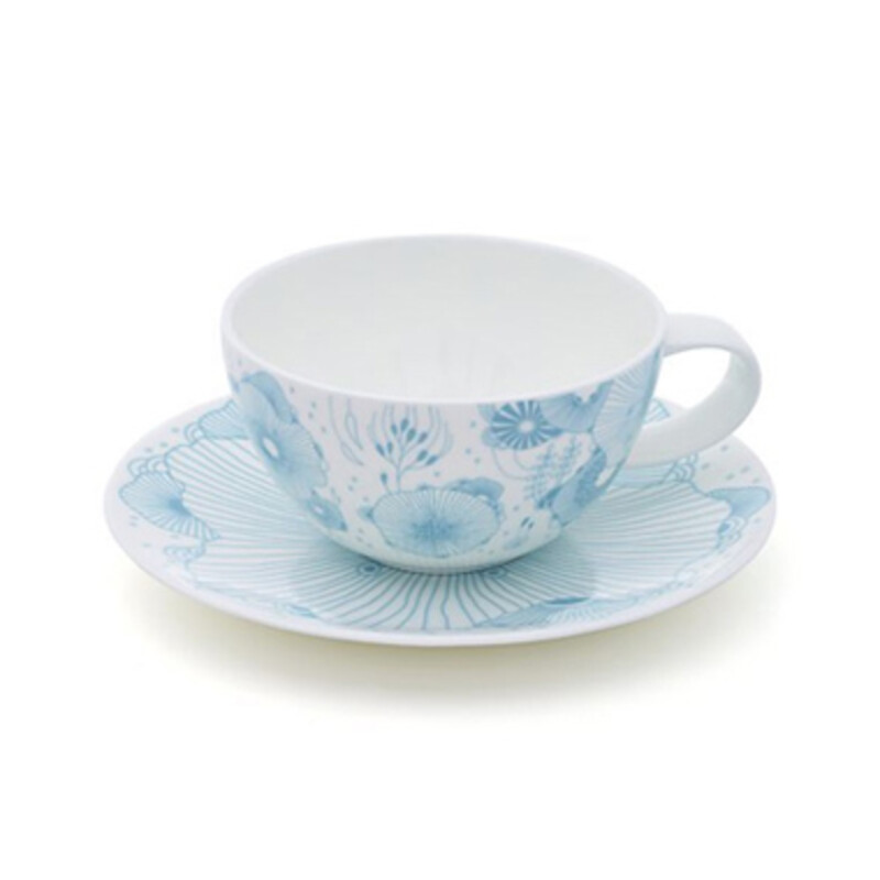 Crate & Barrel Yellena Cup & Saucer
White Blue Size: 7 x 3H