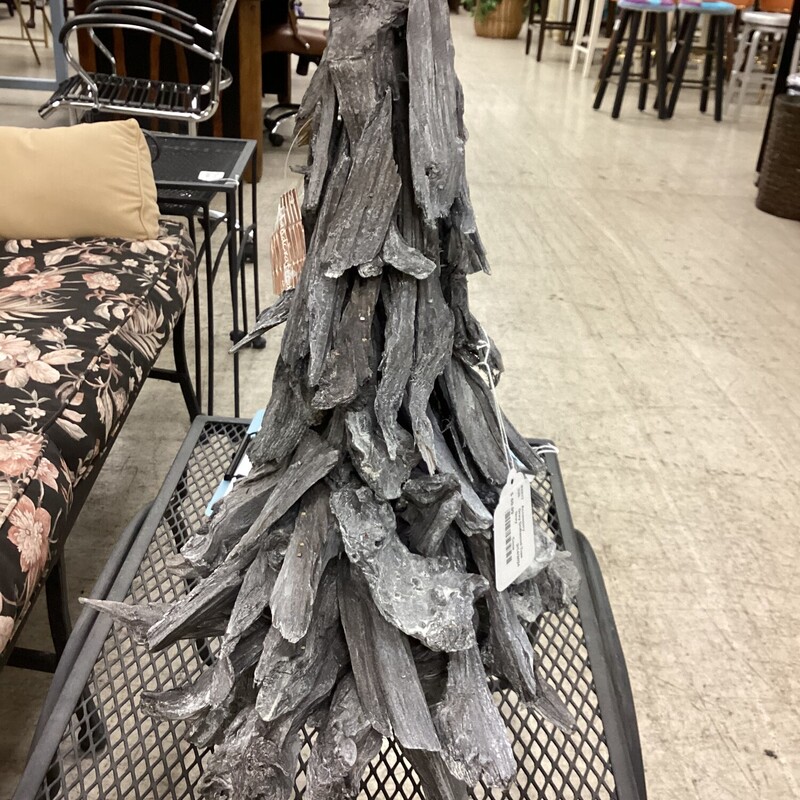 Gray Driftwood Tree, Gray, Cone
10 in rd x 22 in t