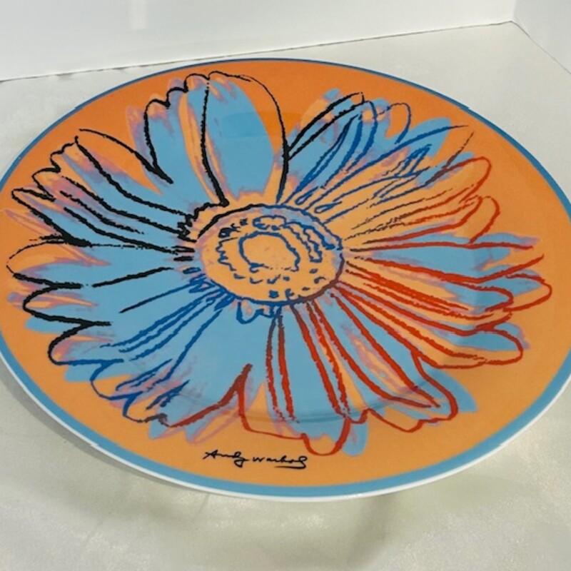 Rosenthal Andy Warhol Daisy Plate
Orange Blue
Size: 9 x 9