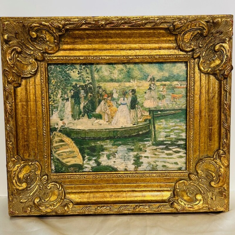 Pierre-Auguste Renoir La Grenouillere Oil Painting
Green Gold Size: 15.5 x 13.5H
Certificate of authenticity on file
354/4950