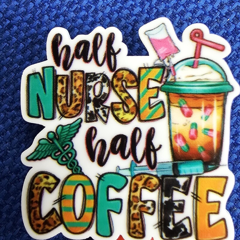 BADGE REEL HALF NURSE, LEOPARD/