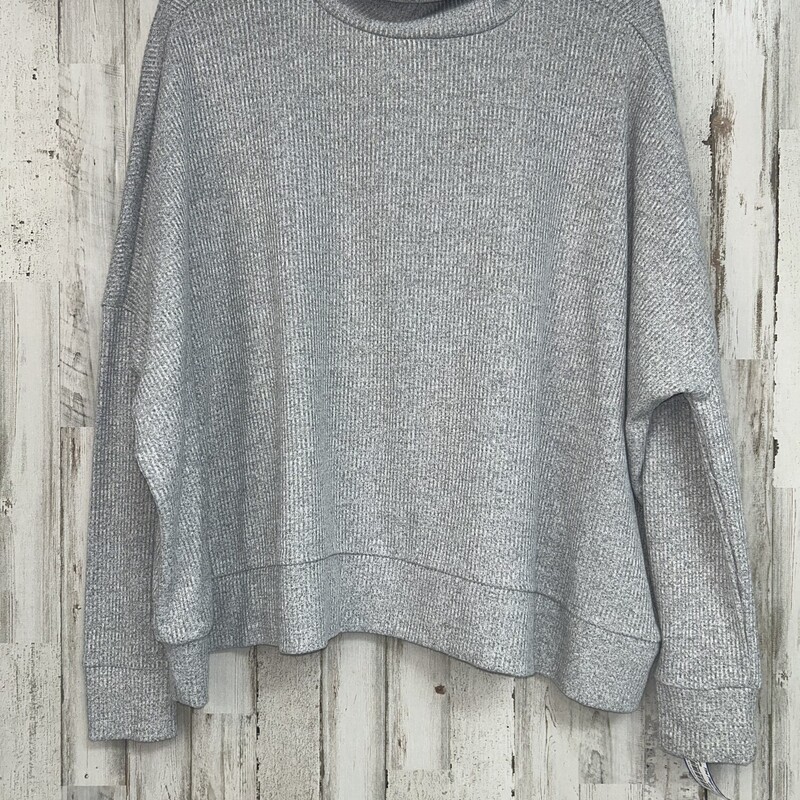 M Grey Cowl Neck Sweater