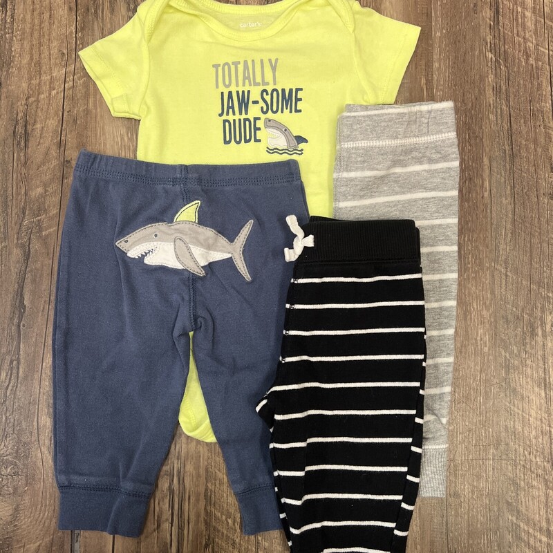 Carters Jaw Some 4pc, Navy, Size: Baby 6m