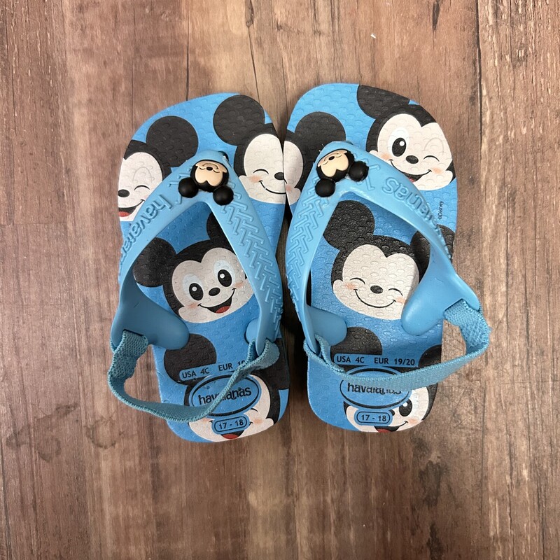 Mickey Mouse Havaianas, Blue, Size: Shoes 4