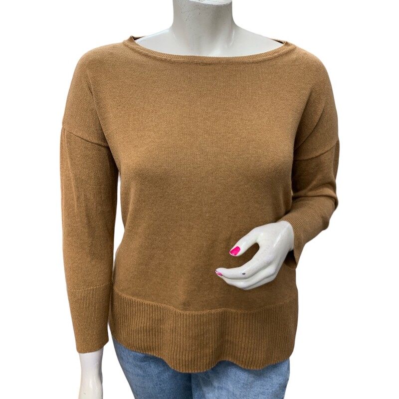 Tahari Sweater, Brown, Size: 1X