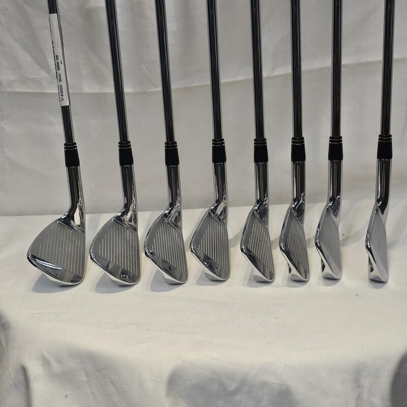TaylorMade RAC Coin Forged Iron Set
3,4,5,6,7,8,9,Pitching Wedge
Men's Right Hand
FMC 6.0 Rifle Flighted Precision Shafts
Flex - Stiff
Golf Pride Tour Velvet Grip on 3,4 Iron
Champkey MCS Standard Grip on 5,6,7,8,9,PW

Gently Used: Like New Condition