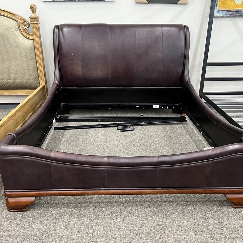 Stanley Leather E.King Bed