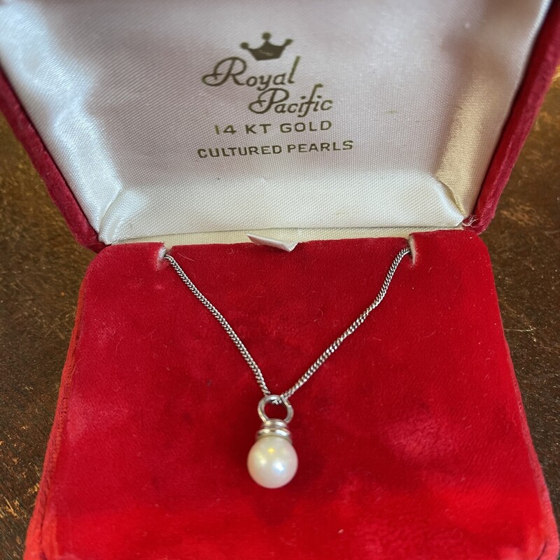 14K Pearl Necklace, None, Size: None