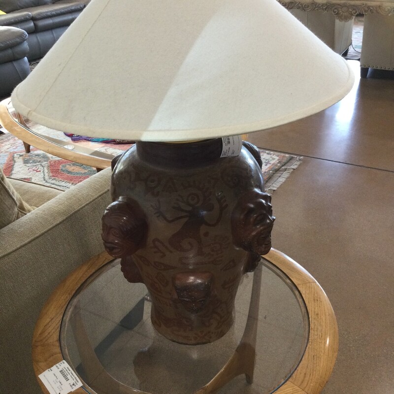 Table Lamp With Mask