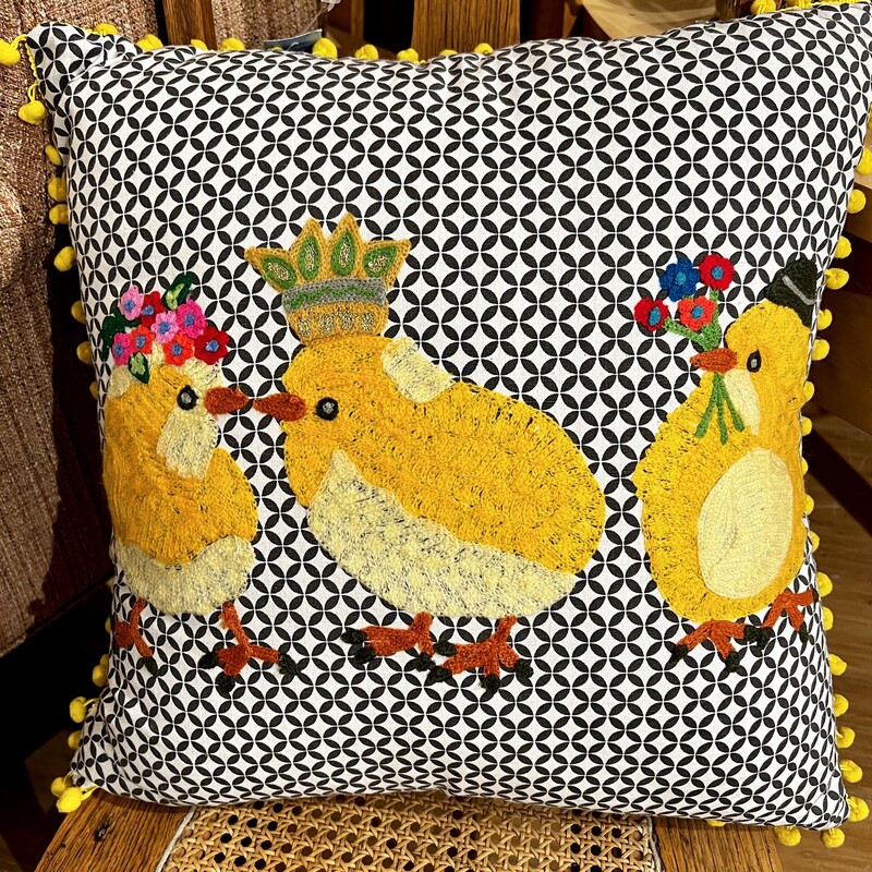 Pillow Accent Karma Livin, AS IS, Size: 17x17