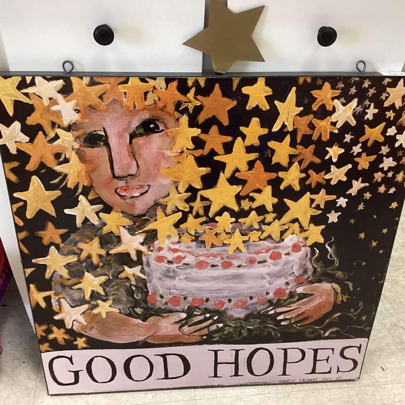 GOOD HOPES Sign, Metal, Hangs
29in tall x 24in wide