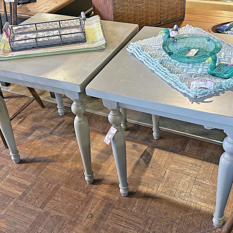Gray/Green End Table