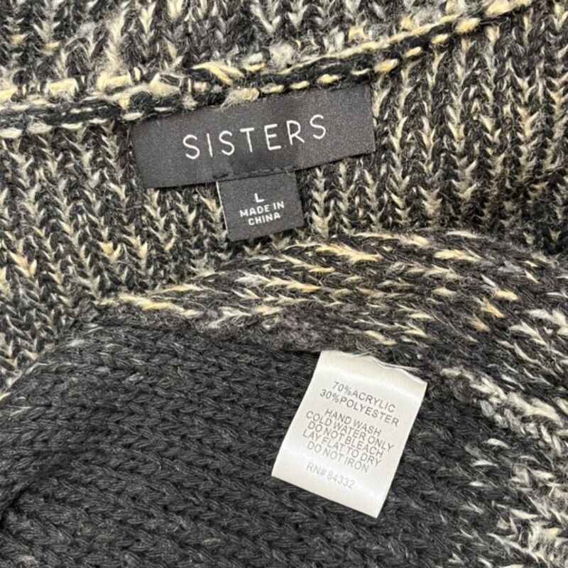 Sisters Open Duster Cardigan
With Pockets
Gray, Tan, Beige, and Black
Size: Large