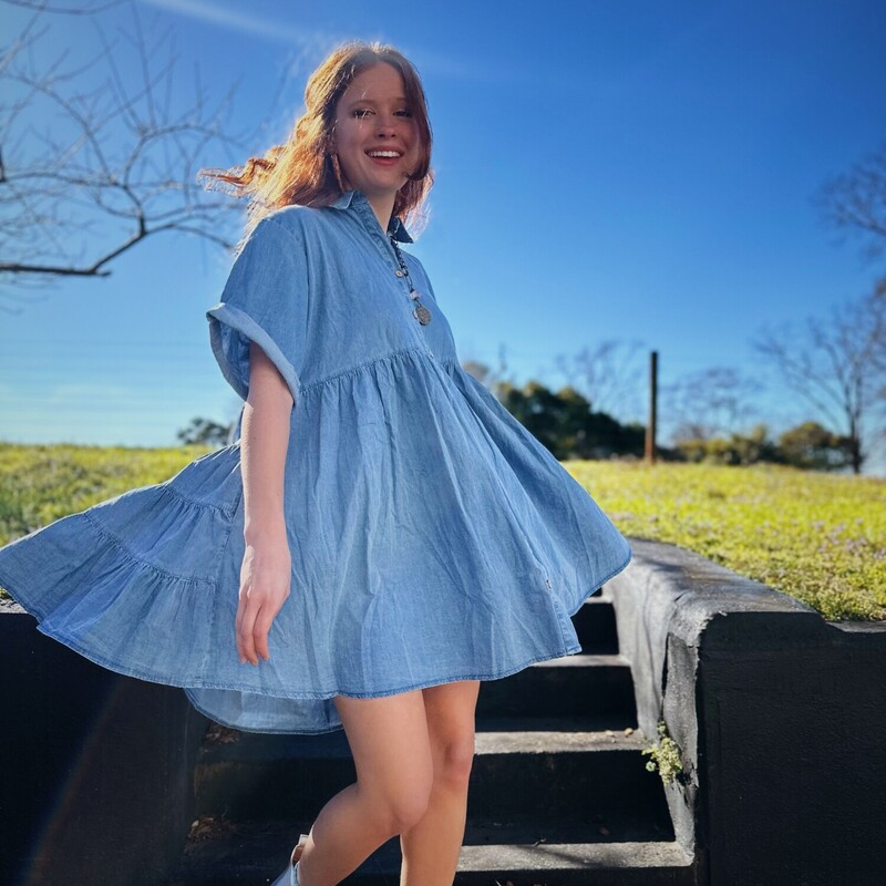 The cutest day dress to wear out and about, or perfect to also dress up for date night! This one is a must have!
Available in sizes Small, Medium, and Large
Madison is wearing a size Large.