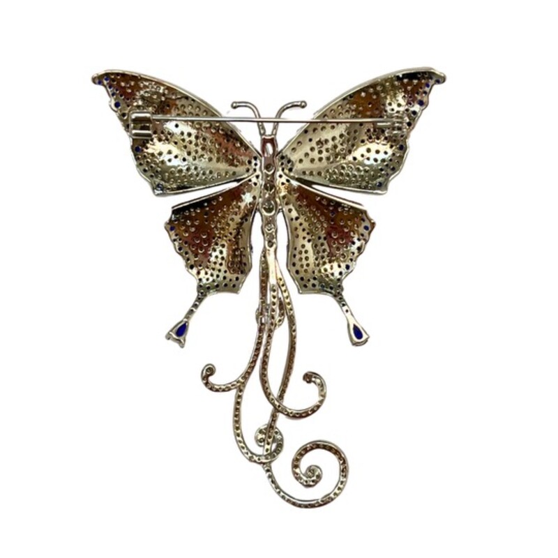 NEW Borun America Jewelry Butterfly Brooch<br />
Exquisite Fashion Jewelry<br />
CZ<br />
Rhodium Plated<br />
Size: 72mmX60mm<br />
<br />
Retails $250