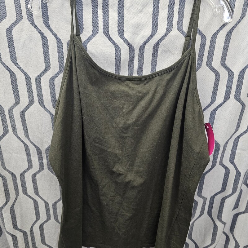 Olive green tank top