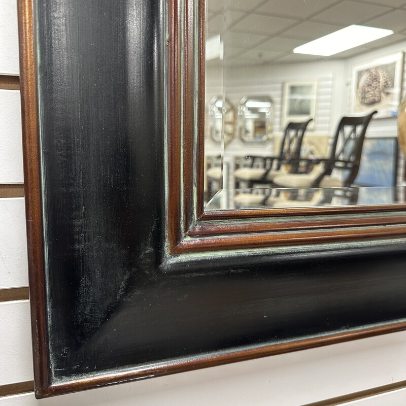 Uttermost Beveled Mirror, Black<br />
Size: 36x42
