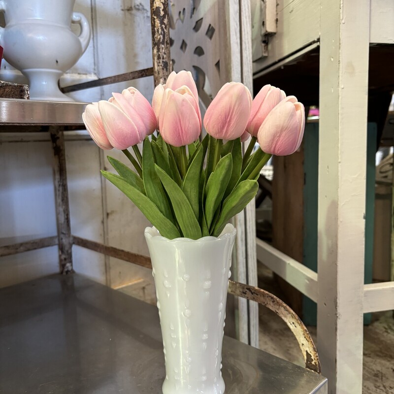 Pink Real Touch Tulips