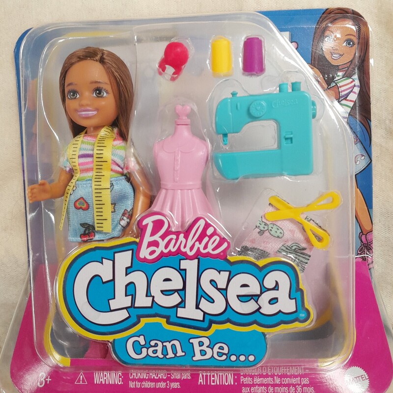 New in box Barbie Chelsea Fashion designer