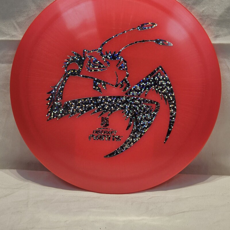 Discraft Big Z Mantis Disc Golf Disc

Type: Distance Driver

Flight Rating: 8/4/-2/1 Speed/Glide/Turn(R)/Fade(L)

Weight: 170-172g

Stability: Overstable

Color: Red w/ Silver Star Foil Print

PDGA Approved

Condition: New