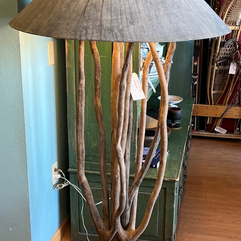 Driftwood Floor Lamp, Painted, Shade
69in tall