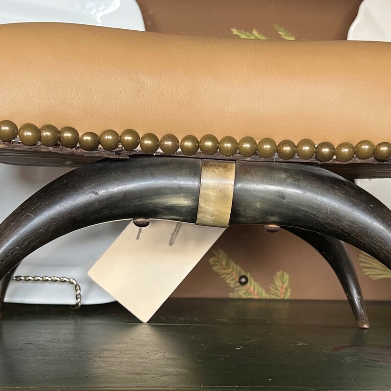 Antique Horn Footstool