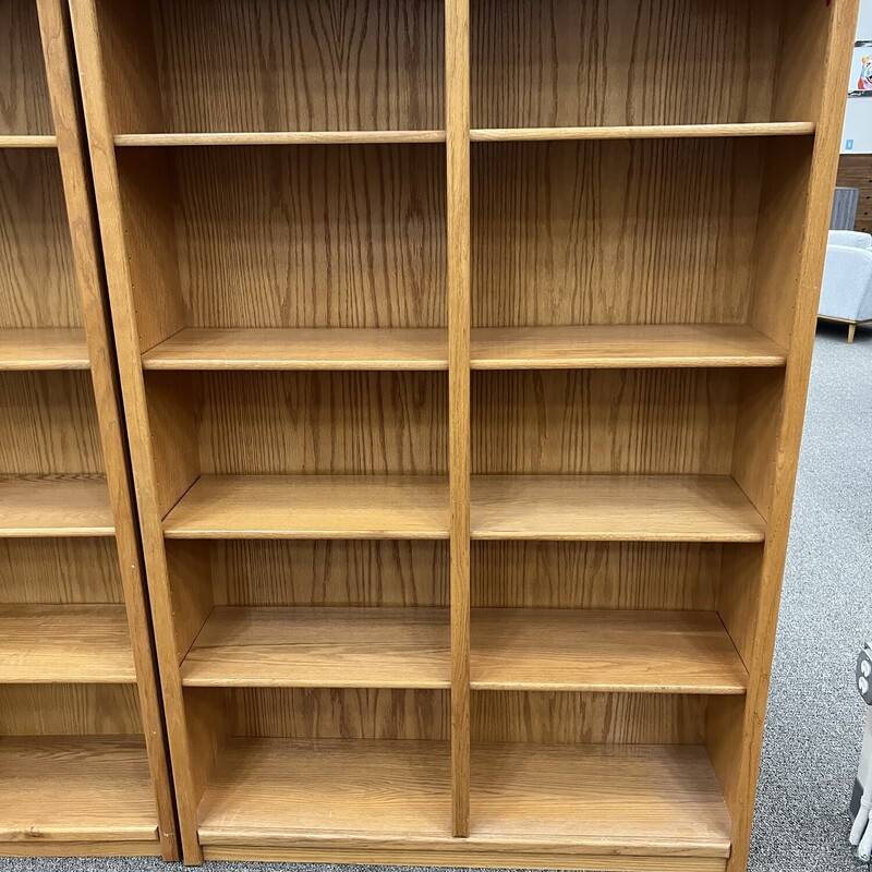 Oak Double Bookshelf