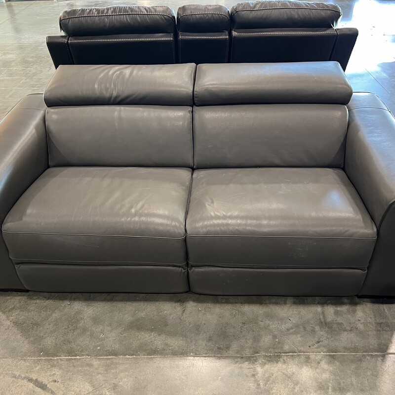 Scan. D Leather Pwr Sofa