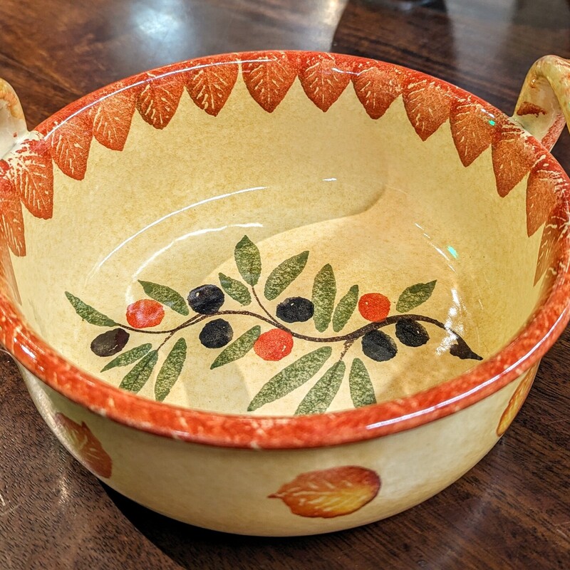Italica Italian Pottery Bowl
Orange
Size: 9 x5 H