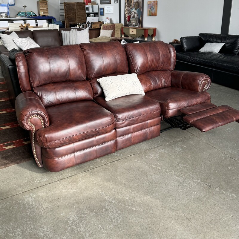 Double Leather Recliner