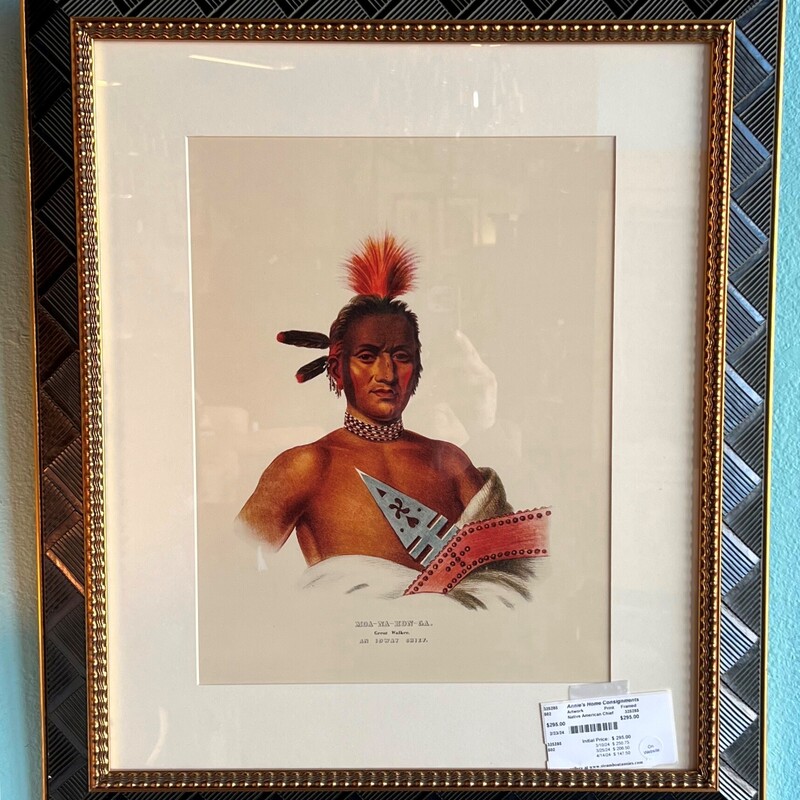 Native American Chief, Print, Framed
23in x 27in