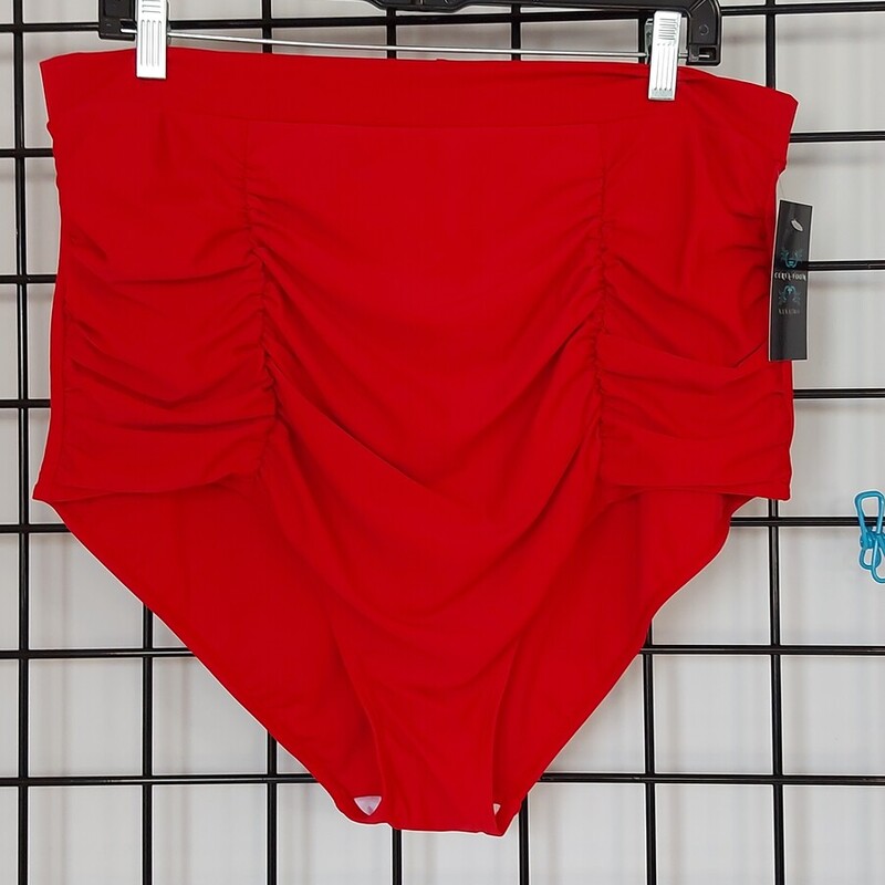 Bottoms, Red, Size: 3X