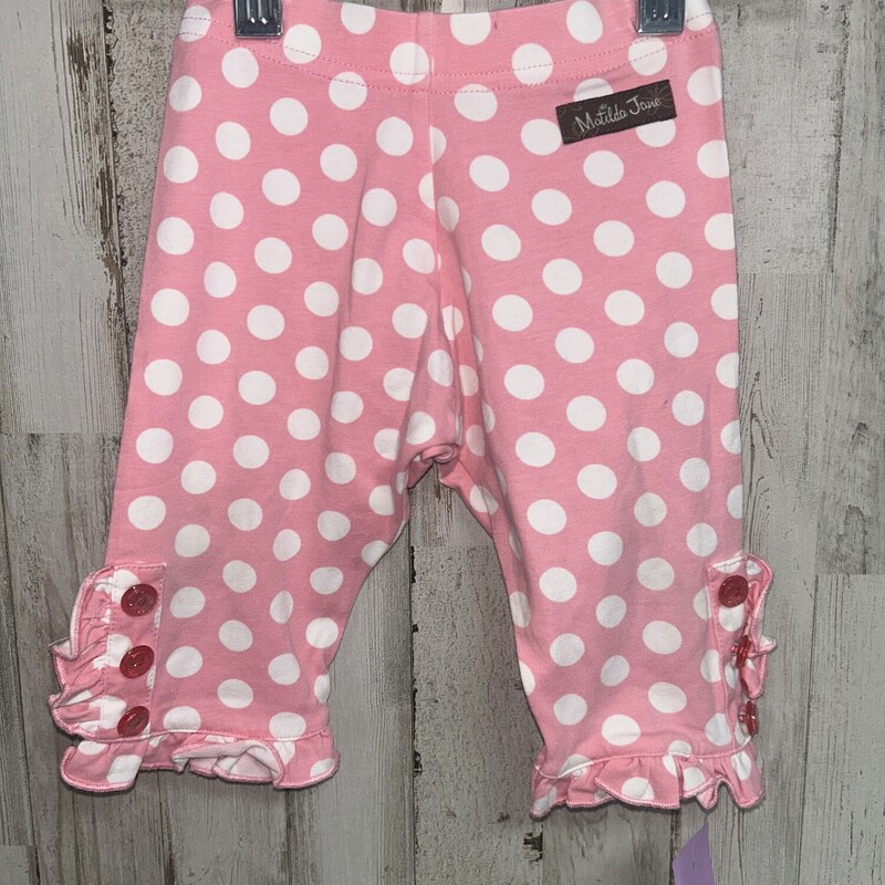 12/18M Pink Dotted Button, Pink, Size: Girl 6-12m