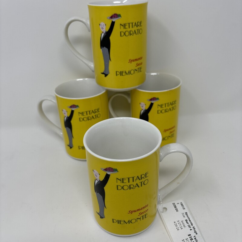 Spumante Mugs
Yellow
Set Of 4