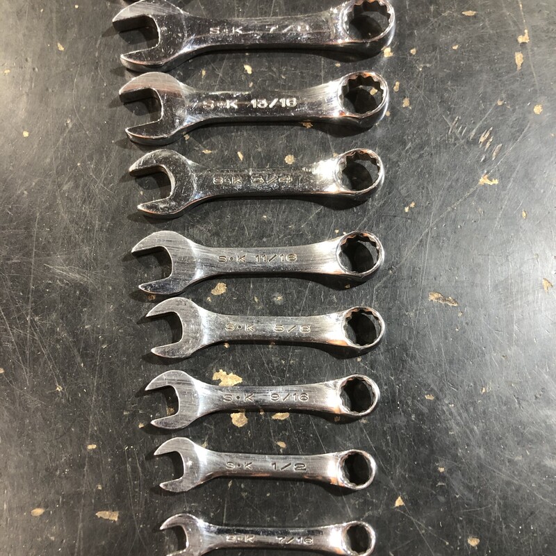 Short Combo Wrench Set
